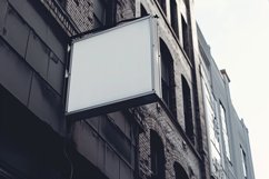 Wall Mounted Sign on Building Mockup Product Image 2