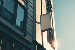 Wall Mounted Sign on Building Mockup Product Image 2