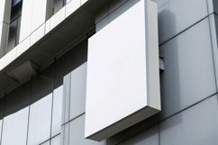 Sign Board Mockup on Building Wall Product Image 1