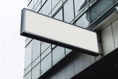 Wall Mounted Sign on Building Mockup Product Image 1