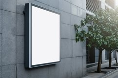 Sign Board Mockup on Building Wall Product Image 1