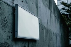 Sign Board Mockup on Building Wall Product Image 1