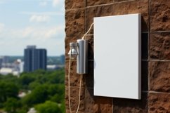 Sign Board Mockup on Building Wall Product Image 1