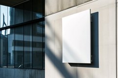 Sign Board Mockup on Building Wall Product Image 1