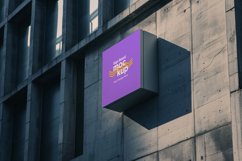Sign Board Mockup on Building Wall Product Image 1