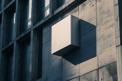 Sign Board Mockup on Building Wall Product Image 1