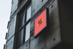 Sign Board Mockup on Building Wall Product Image 1