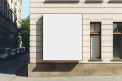 Sign Board Mockup on Building Wall Product Image 1