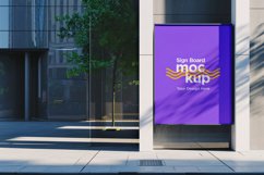 Sign Board Mockup on Building Wall Product Image 1