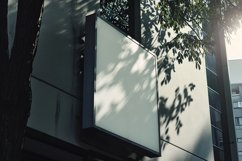 Sign Board Mockup on Building Wall Product Image 2