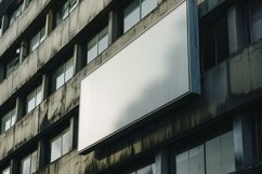 Sign Board Mockup on Building Wall Product Image 1