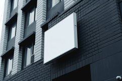 Sign Board Mockup on Building Wall Product Image 2