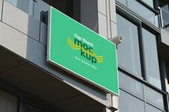 Sign Board Mockup on Building Wall Product Image 1