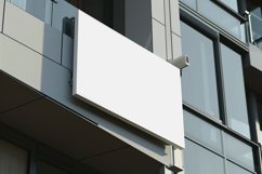 Sign Board Mockup on Building Wall Product Image 2