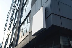 Sign Board Mockup on Building Wall Product Image 2