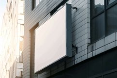 Wall Mounted Sign on Building Mockup Product Image 1