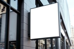 Sign Board Mockup on Building Wall Product Image 1