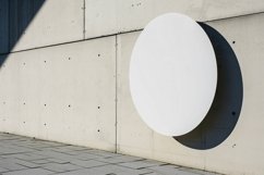 Sign Board Mockup on Wall Product Image 1