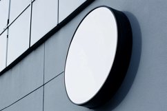 Sign Board Mockup on Building Wall Product Image 1