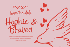 Outline Delighta  Aesthetic Handwritten Font Product Image 4