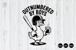 Outnumbered by Boys SVG, Silly Goose SVG, Goose Mom SVG Product Image 1