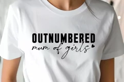 Outnumbered Mum of Girls SVG - Mother's Day Gift Product Image 2