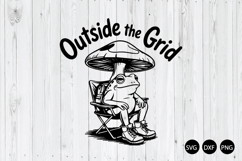 Outside the Grid SVG, Funny Frog SVG, Funny Quote SVG Product Image 1