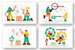 11 Global Outsourcing Business Illustration Product Image 2