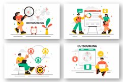 11 Global Outsourcing Business Illustration Product Image 3