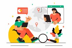 11 Global Outsourcing Business Illustration Product Image 4