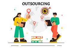 11 Global Outsourcing Business Illustration Product Image 5