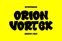 Orion Vortex - Rounded Graffiti Font Product Image 1