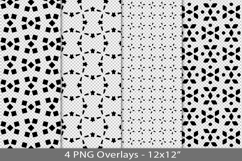 Seamless pattern overlay, black PNG Product Image 1