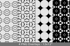 Seamless pattern overlay, black PNG Product Image 1