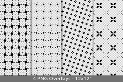 Seamless pattern overlay, black PNG Product Image 1