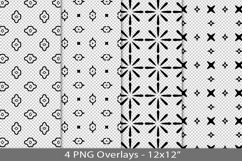 Seamless pattern overlay, black PNG Product Image 1