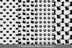 Seamless pattern overlay, black PNG Product Image 1