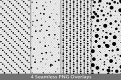 Seamless pattern overlay, black PNG Product Image 1