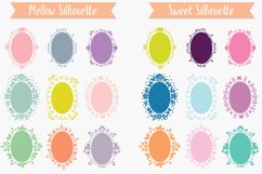 Colored Oval Doodle Frames | Hand Drawn Round Border Product Image 5