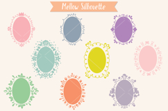Colored Oval Doodle Frames | Hand Drawn Round Border Product Image 7