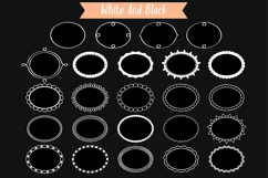 White Oval Frames | Hand Drawn Border &amp; Decorative Label Product Image 4