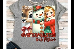 Christmas bundle png JPEG sublimation 4 design snowman santa Product Image 3