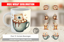 Autumn Beverages Mug Wrap Product Image 1
