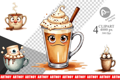 Autumn Beverages Clipart Product Image 1