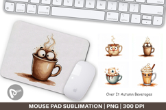 Autumn Beverages Mouse Pad Product Image 1