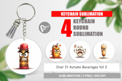 Autumn Beverages Keychain Product Image 1