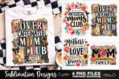 Trendy Mama PNG , Retro Collage Mama 4 Designs Sublimation Product Image 3