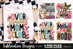 Trendy Mama PNG , Retro Collage Mama 4 Designs Sublimation Product Image 6