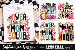 Trendy Mama PNG , Retro Collage Mama 4 Designs Sublimation Product Image 6