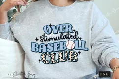 Blue Over Stimulated Baseball Club PNG | Baseball PNG Product Image 2